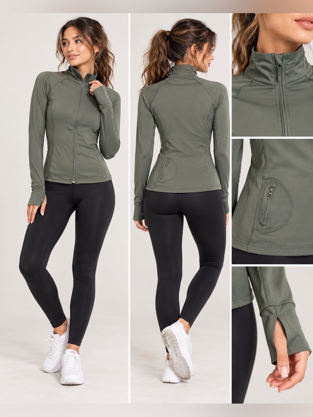 Active USA Green Track Jacket size small